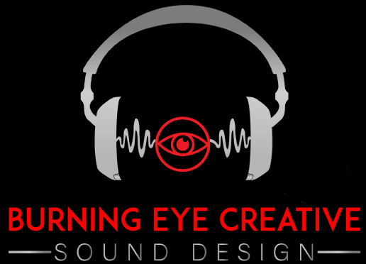 Joe Edwards Burning Eye Sound Design Banner Logo